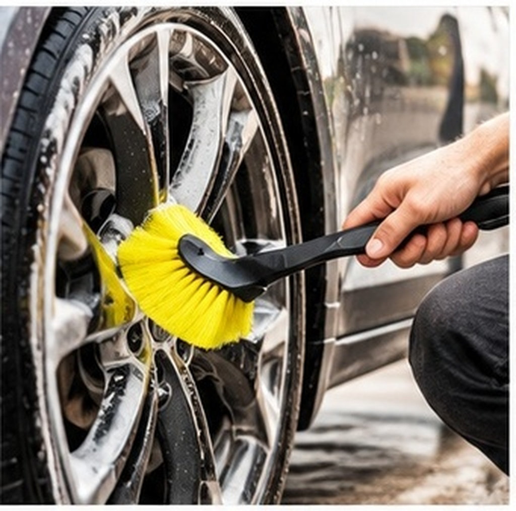 Dirt Brush Interior - 2Pcs Car Tire Brush Soft Bristles